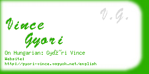 vince gyori business card